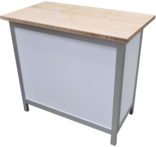 Eight shirts arranged on table in black, olive, grey, blue, white, red, mustard, and green.